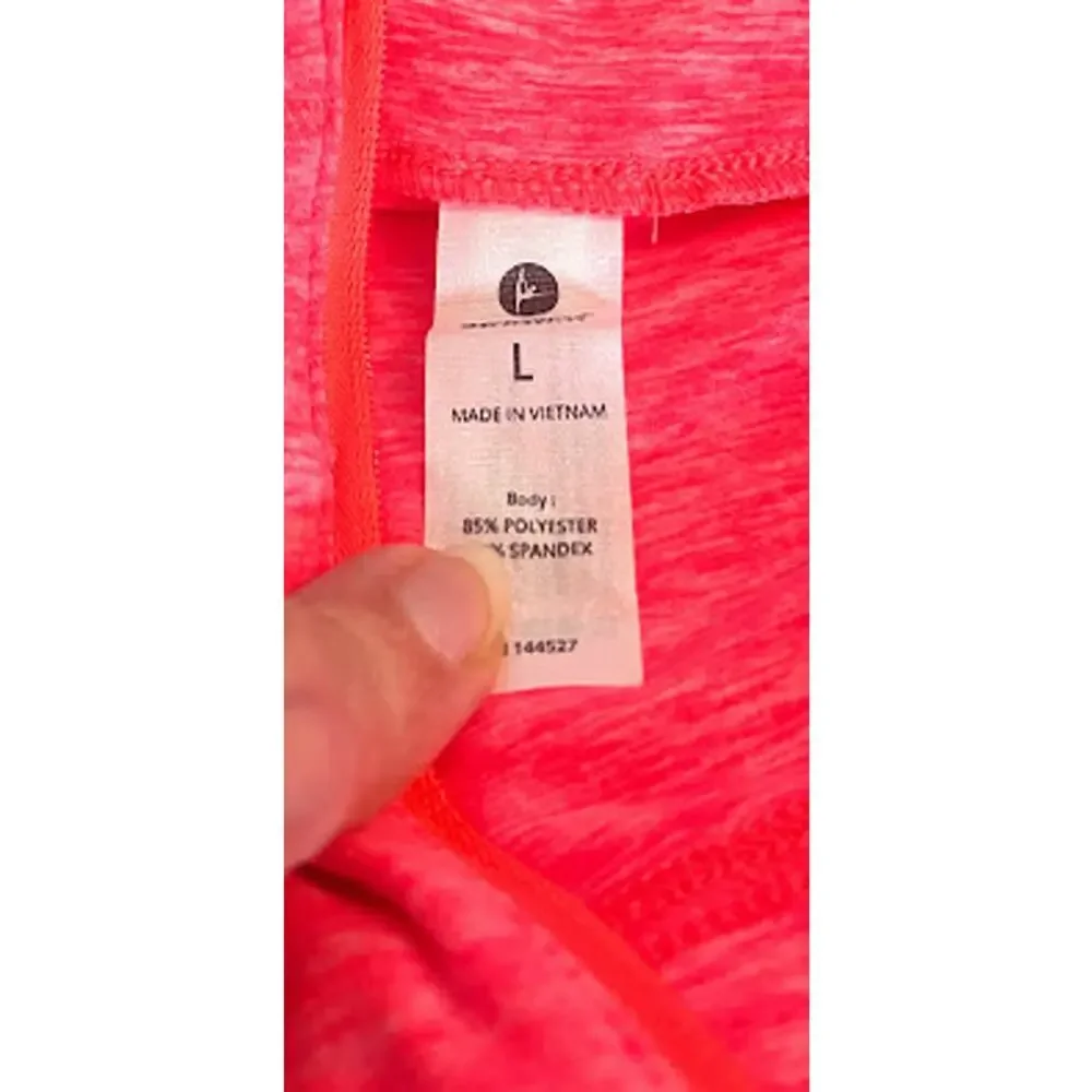 90 Degree by Reflex Pink Half Zip Pullover Hoodie‎ Size Large NWT - Picture 7 of 8